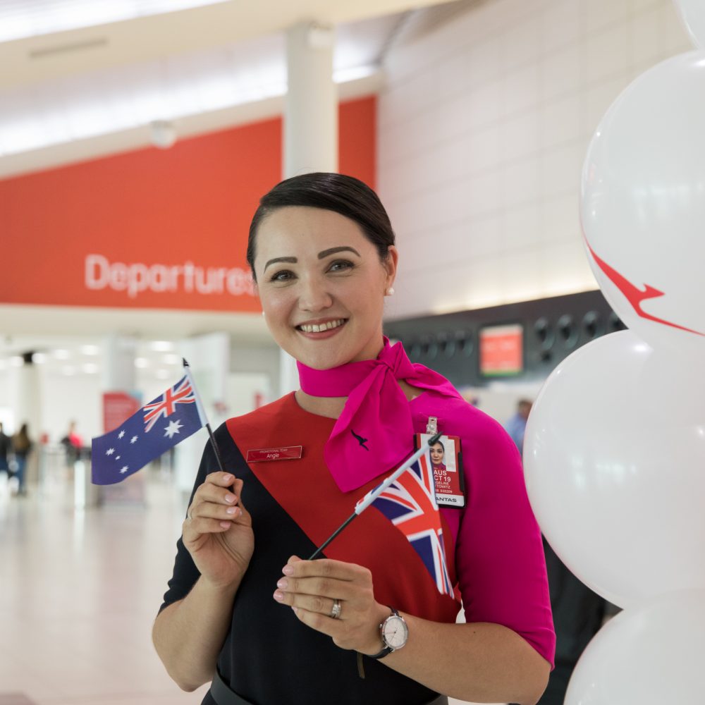 Qantas Flags The Departure Lounge 8911