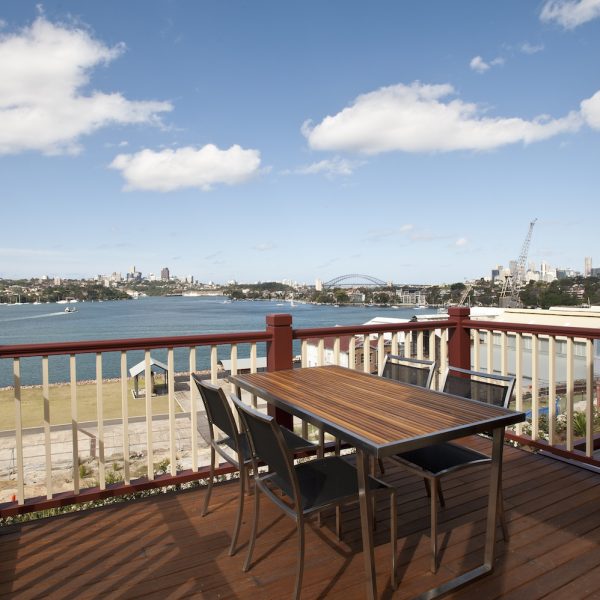 View Sydney Harbour Cockatoo Island apartment