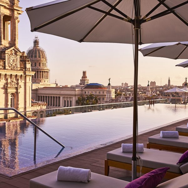 kempinski Rooftop Pool sunrise